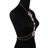 Crystal Rhinestone Beads Statement Necklace Waist Jewelry