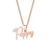 925 Silver Necklace Box Chain Woman Wedding Engagement Pendant Gift