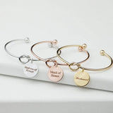 Handwriting Bracelet Personalized Jewelry Matron of Honor Gift