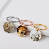 Personalized Pet Picture Keychain - Memorial Gift for Pet Lover