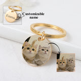 Personalized Pet Picture Keychain - Memorial Gift for Pet Lover