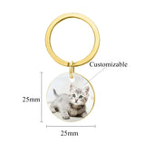 Personalized Pet Picture Keychain - Memorial Gift for Pet Lover