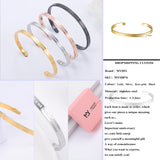 Personalized Name Bracelet Stainless Steel Jewelry for Women Men