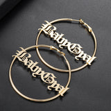 Big Hoops Silver Earrings High Stainless Steel Women Earrings