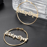 Big Hoops Silver Earrings High Stainless Steel Women Earrings