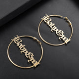 Big Hoops Silver Earrings High Stainless Steel Women Earrings