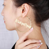Big Hoops Silver Earrings High Stainless Steel Women Earrings