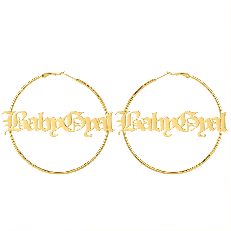 Big Hoops Silver Earrings High Stainless Steel Women Earrings