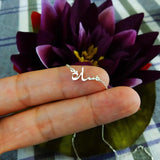 Arabic Name Necklace Family Arabic Necklace Dainty Arabic Jewelry