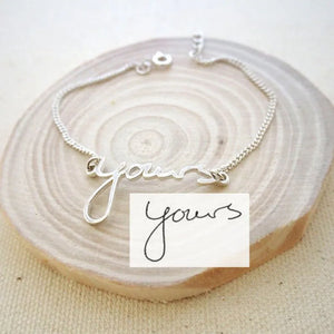 Handwriting Bracelet Personalized Signature Memorial Keepsake Gift