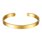 Personalized Stainless Steel Name Bangle Cuff Bracelet