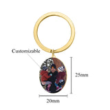 Personalized Stainless Steel Photo Keychain Gift For Him Fathers