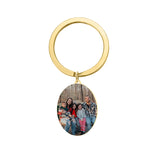 Personalized Stainless Steel Photo Keychain Gift For Him Fathers