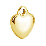10pcs Heart Charms Stainless Steel Beads for Jewelry Making