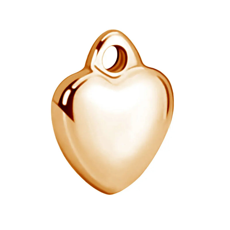 10pcs Heart Charms Stainless Steel Beads for Jewelry Making