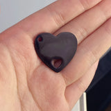 10pcs Heart Charms 25x28mm Stainless Steel Pendant for Jewelry