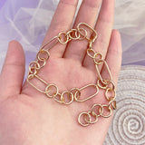 10pcs Stainless Steel Clip Bracelet Chain 10x21mm Adjustable Length