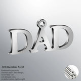 10pcs DAD Charm Stainless Steel Pendant for Jewelry Making