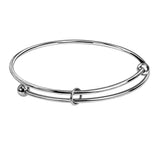 10pcs Stainless Steel Bangle 2MM Cuff Bangle