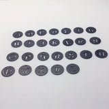 MYLONGINGCHARM 25mm A-Z Letters Cutout Charms, Stainless Steel Alphabet Pendant