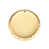 25pcs/lot 25mm Round Disc Bracelet Charms with Fringe Hole 1.2mm