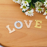 26pcs Stainless Steel A-Z Alphabet Initial Charms Pendant Jewelry Making