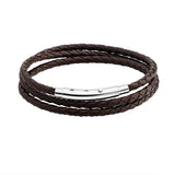 Men Bracelet Chain, Adjustable 4mm Leather Chains for Man Jewelry Making