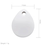 50pcs Stainless Steel Teardrop Tags Custom Engraving