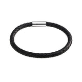 5pcs/lot Leather Bracelet Chain, Men's 6mm Widthness Leather Chain
