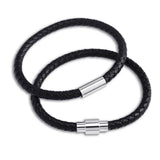 5pcs/lot Leather Bracelet Chain, Men's 6mm Widthness Leather Chain