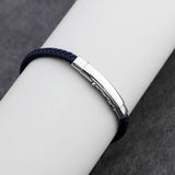 Adjustable Braided Men Leather Bracelet