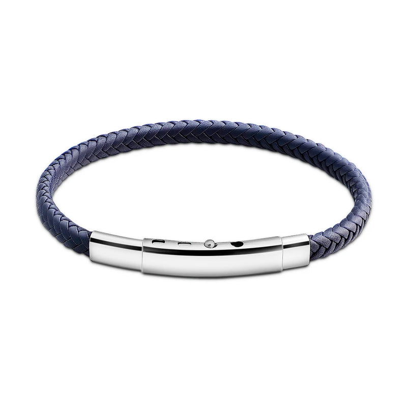 Adjustable Braided Men Leather Bracelet