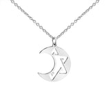 Couple Bracelet Moon Star Charm Stailess steel Adjustable