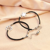 Couple Bracelet Moon Star Charm Stailess steel Adjustable