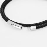 Love Date and Bracelet Stainless steel Leather Man Bracelet