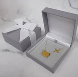 MYLONGINGCHARM Envelope Pendant Necklace with Your Message or Photo