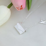 MYLONGINGCHARM Envelope Pendant Necklace with Your Message or Photo