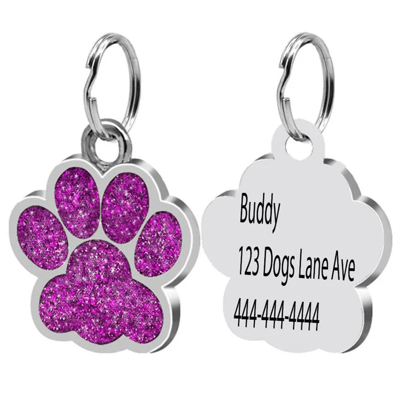 Pet Lover Dog Tag for Dogs - Laser Engraved Name - Dog Cat ID Tag
