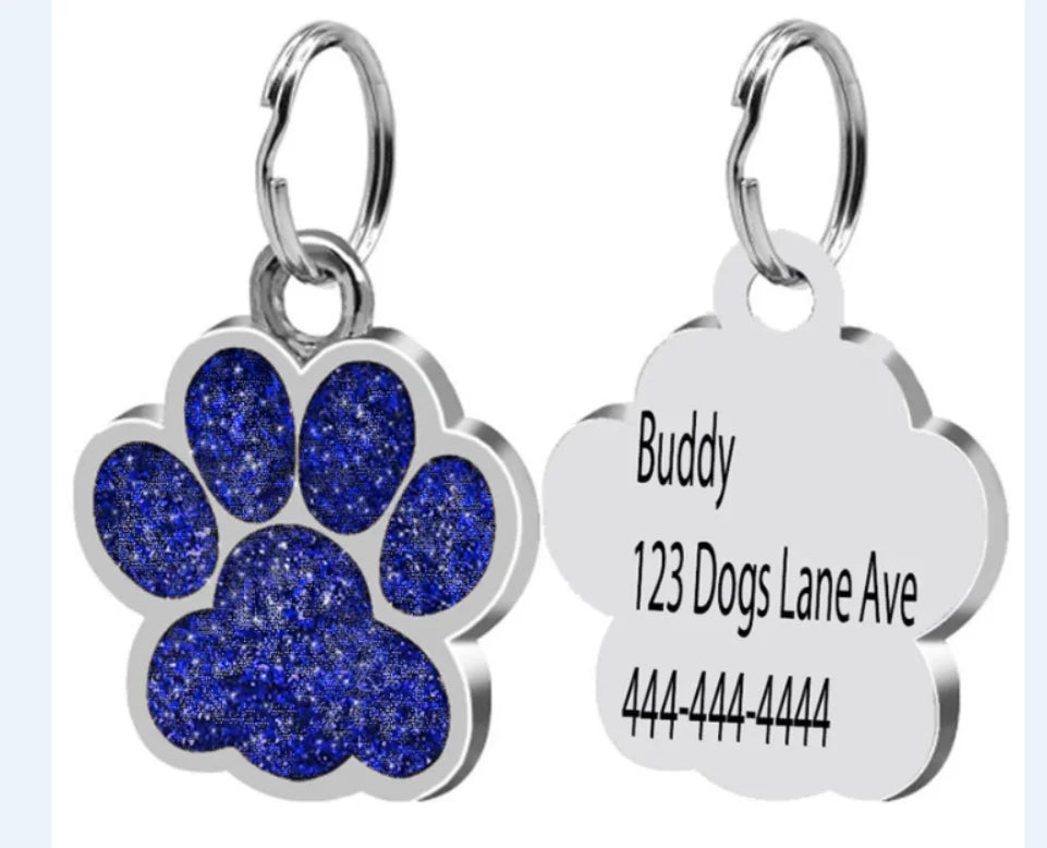 Pet Lover Dog Tag for Dogs - Laser Engraved Name - Dog Cat ID Tag