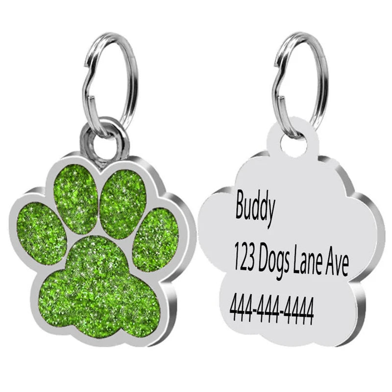 Pet Lover Dog Tag for Dogs - Laser Engraved Name - Dog Cat ID Tag