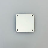10pcs Stainless Steel Square Tag Laser Engraved Logo Plate 4 Holes 30x30mm