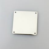10pcs Stainless Steel Square Tag Laser Engraved Logo Plate 4 Holes 30x30mm