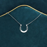 Lucky Horse Shoe Necklace U shape Pendant Jewelry for girls Mom