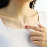 Lucky Horse Shoe Necklace U shape Pendant Jewelry for girls Mom