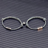 Personalized Magnetic Couple Bracelet Name Date Valentine Gift