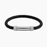 Personalized Men Bracelet with Custom Text Date - 4mm Braided Bracelet