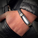 Custom Men Bracelet - Personalized Stainless Steel Gift