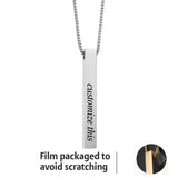MYLONGINGCHARM Personalized Bar Necklace for Her