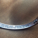 Stamped Quotes Cuff Bangle Bracelet for Daughter and Granddaughter