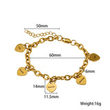 Personalized Women Hearts Bracelet with Names